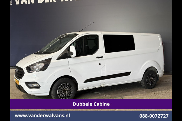 Ford Transit Custom 2.0 TDCI 131pk L2H1 Dubbele Cabine Euro6 Airco | 6-Zits | Cruisecontrol | 2550kg Trekhaak Verwarmde voorruit, Parkeersensoren