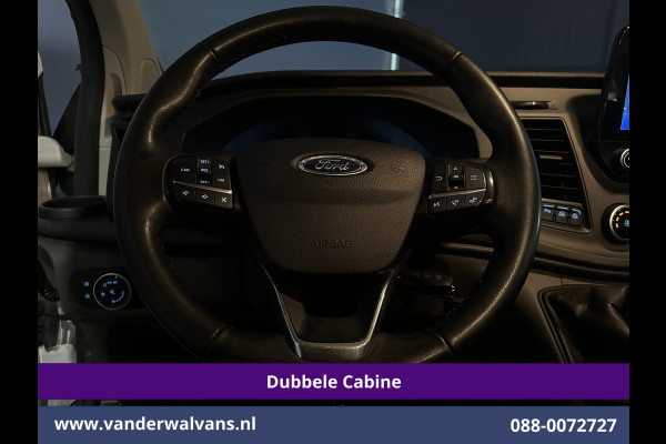 Ford Transit Custom 2.0 TDCI 131pk L2H1 Dubbele Cabine Euro6 Airco | 5-Zits | Xenon | Navigatie | Cruisecontrol | LED | 2800kg Trekhaak Stoelverwarming, Parkeersensoren, Achterklep