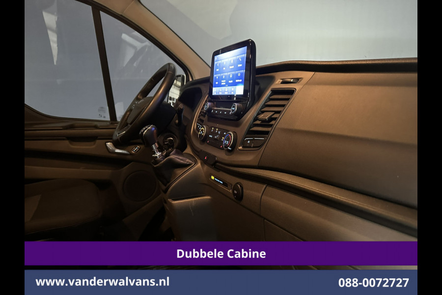 Ford Transit Custom 2.0 TDCI 131pk L2H1 Dubbele Cabine Euro6 Airco | 5-Zits | Xenon | Navigatie | Cruisecontrol | LED | 2800kg Trekhaak Stoelverwarming, Parkeersensoren, Achterklep