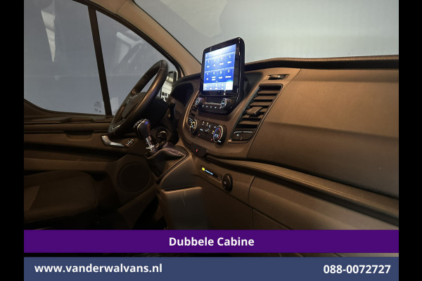 Ford Transit Custom 2.0 TDCI 131pk L2H1 Dubbele Cabine Euro6 Airco | 5-Zits | Xenon | Navigatie | Cruisecontrol | LED | 2800kg Trekhaak Stoelverwarming, Parkeersensoren, Achterklep