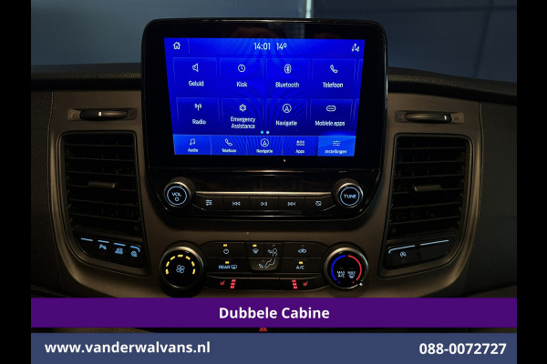 Ford Transit Custom 2.0 TDCI 131pk L2H1 Dubbele Cabine Euro6 Airco | 5-Zits | Xenon | Navigatie | Cruisecontrol | LED | 2800kg Trekhaak Stoelverwarming, Parkeersensoren, Achterklep