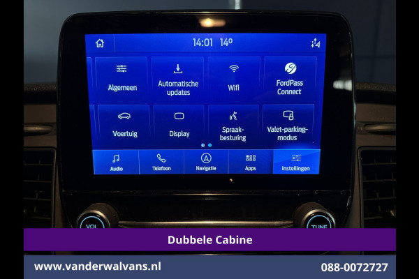 Ford Transit Custom 2.0 TDCI 131pk L2H1 Dubbele Cabine Euro6 Airco | 5-Zits | Xenon | Navigatie | Cruisecontrol | LED | 2800kg Trekhaak Stoelverwarming, Parkeersensoren, Achterklep