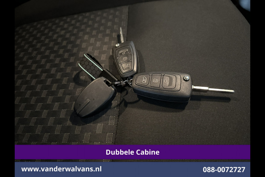 Ford Transit Custom 2.0 TDCI 131pk L2H1 Dubbele Cabine Euro6 Airco | 5-Zits | Xenon | Navigatie | Cruisecontrol | LED | 2800kg Trekhaak Stoelverwarming, Parkeersensoren, Achterklep