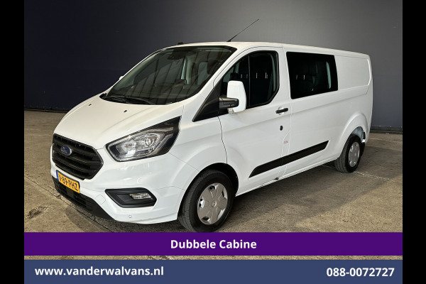 Ford Transit Custom 2.0 TDCI 131pk L2H1 Dubbele Cabine Euro6 Airco | 5-Zits | Camera | LED | 2800kg Trekhaak | Apple Carplay Cruisecontrol, Android Auto, Stoelverwarming, Verwarmde Voorruit, Parkeersensoren