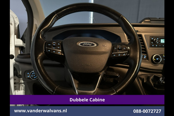 Ford Transit Custom 2.0 TDCI 131pk L2H1 Dubbele Cabine Euro6 Airco | 6-Zits | Cruisecontrol | Trekhaak Verwarmde voorruit, Parkeersensoren