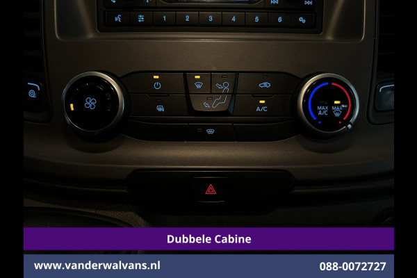 Ford Transit Custom 2.0 TDCI 131pk L2H1 Dubbele Cabine Euro6 Airco | 6-Zits | Cruisecontrol | Trekhaak Verwarmde voorruit, Parkeersensoren