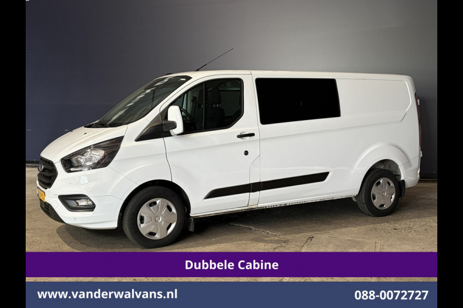 Ford Transit Custom 2.0 TDCI 131pk L2H1 Dubbele Cabine Euro6 Airco | 6-Zits | Cruisecontrol | Trekhaak Verwarmde voorruit, Parkeersensoren