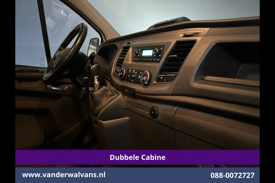 Ford Transit Custom 2.0 TDCI 131pk L2H1 Dubbele Cabine Euro6 Airco | 6-Zits | Cruisecontrol | Trekhaak Verwarmde voorruit, Parkeersensoren