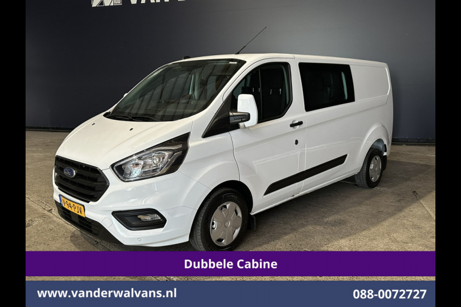 Ford Transit Custom 2.0 TDCI 130pk L2H1 Dubbele Cabine Euro6 Airco | 5-Zits | Navigatie | Apple Carplay | LED | Cruisecontrol Android Auto, Stoelverwarming, Parkeersensoren, Achterklep