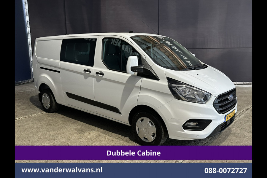 Ford Transit Custom 2.0 TDCI 130pk L2H1 Dubbele Cabine Euro6 Airco | 5-Zits | Navigatie | Apple Carplay | LED | Cruisecontrol Android Auto, Stoelverwarming, Parkeersensoren, Achterklep
