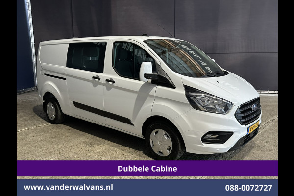 Ford Transit Custom 2.0 TDCI 130pk L2H1 Dubbele Cabine Euro6 Airco | 5-Zits | Navigatie | Apple Carplay | LED | Cruisecontrol Android Auto, Stoelverwarming, Parkeersensoren, Achterklep