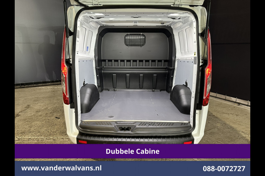 Ford Transit Custom 2.0 TDCI 130pk L2H1 Dubbele Cabine Euro6 Airco | 5-Zits | Navigatie | Apple Carplay | LED | Cruisecontrol Android Auto, Stoelverwarming, Parkeersensoren, Achterklep