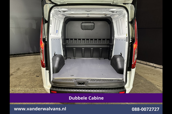 Ford Transit Custom 2.0 TDCI 130pk L2H1 Dubbele Cabine Euro6 Airco | 5-Zits | Navigatie | Apple Carplay | LED | Cruisecontrol Android Auto, Stoelverwarming, Parkeersensoren, Achterklep