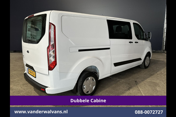 Ford Transit Custom 2.0 TDCI 130pk L2H1 Dubbele Cabine Euro6 Airco | 5-Zits | Navigatie | Apple Carplay | LED | Cruisecontrol Android Auto, Stoelverwarming, Parkeersensoren, Achterklep