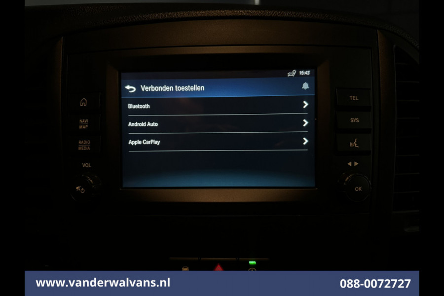 Mercedes-Benz Vito 116 CDI 164pk L3H1 Euro6 Airco | Camera | Apple Carplay | Cruisecontrol | Bumper in de kleur Stoelverwarming, Android Auto, Bijrijdersbank
