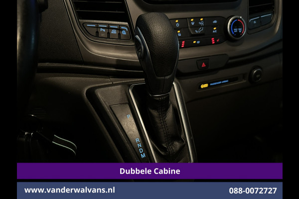 Ford Transit Custom 2.0 TDCI 130pk Automaat L2H1 Dubbele Cabine Inrichting Euro6 Airco | 6-Zits | Camera | Navigatie | LED Apple Carplay, Android Auto, Adaptieve Cruisecontrol, Trekhaak, Stoelverwarming, Verwarmde voorruit, Parkeersensoren, Achterklep