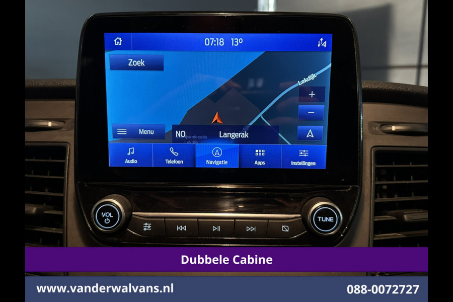 Ford Transit Custom 2.0 TDCI 130pk Automaat L2H1 Dubbele Cabine Inrichting Euro6 Airco | 6-Zits | Camera | Navigatie | LED Apple Carplay, Android Auto, Adaptieve Cruisecontrol, Trekhaak, Stoelverwarming, Verwarmde voorruit, Parkeersensoren, Achterklep