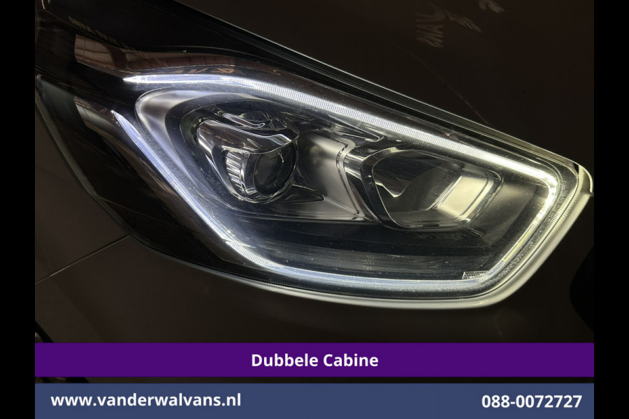Ford Transit Custom 2.0 TDCI 130pk Automaat L2H1 Dubbele Cabine Inrichting Euro6 Airco | 6-Zits | Camera | Navigatie | LED Apple Carplay, Android Auto, Adaptieve Cruisecontrol, Trekhaak, Stoelverwarming, Verwarmde voorruit, Parkeersensoren, Achterklep