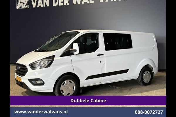 Ford Transit Custom 2.0 TDCI 130pk Automaat L2H1 Dubbele Cabine Inrichting Euro6 Airco | 6-Zits | Camera | Navigatie | LED Apple Carplay, Android Auto, Adaptieve Cruisecontrol, Trekhaak, Stoelverwarming, Verwarmde voorruit, Parkeersensoren, Achterklep