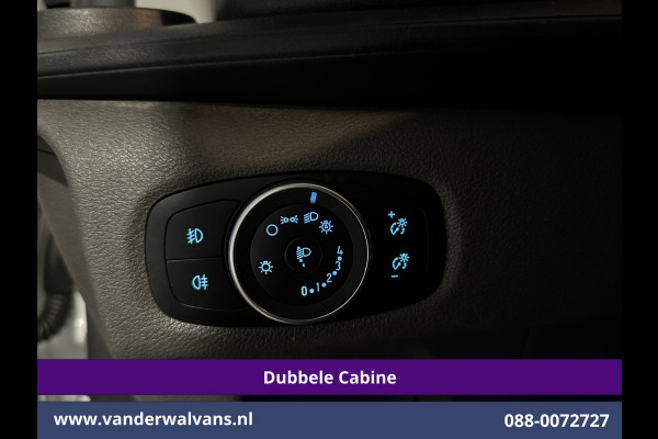 Ford Transit Custom 2.0 TDCI 130pk Automaat L2H1 Dubbele Cabine Inrichting Euro6 Airco | 6-Zits | Camera | Navigatie | LED Apple Carplay, Android Auto, Adaptieve Cruisecontrol, Trekhaak, Stoelverwarming, Verwarmde voorruit, Parkeersensoren, Achterklep