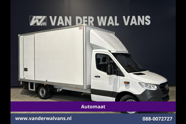 Mercedes-Benz Sprinter 314CDI 143pk Automaat Bakwagen 21m3 KUUB Laadklep Zijdeur Euro6 Airco | Bijrijdersbank Lat om Lat betimmering, Leder