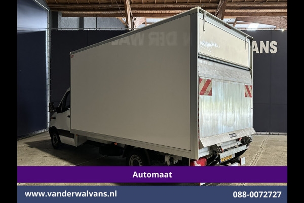 Mercedes-Benz Sprinter 314CDI 143pk Automaat Bakwagen 21m3 KUUB Laadklep Zijdeur Euro6 Airco | Bijrijdersbank Lat om Lat betimmering, Leder