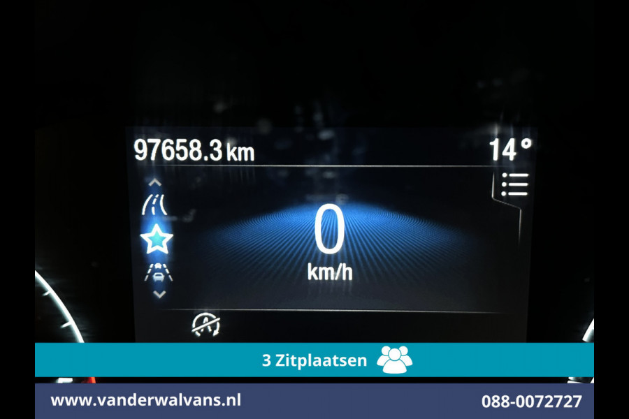 Ford Transit Connect 1.5 EcoBlue 100pk L2H1 Euro6 Airco | 3-Zits | Camera | Navigatie | Verwarmde voorruit Parkeersensoren, Bijrijdersbank
