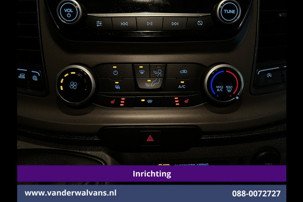 Ford Transit Custom 2.0 TDCI L1H1 Inrichting Euro6 Airco | Camera | Omvormer | LED | Cruisecontrol | Android Auto Stoelverwarming, Verwarmde voorruit, Parkeersensoren, Bijrijdersbank, 2500kg Trekhaak
