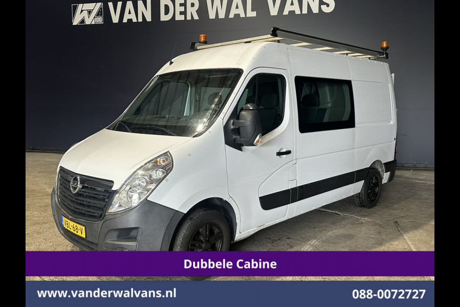 Opel Movano 2.3 Turbo 146pk L2H2 Dubbele cabine Euro6 Airco | Imperiaal | Omvormer | 2500kg Trekhaak | LM velgen Navigatie, Camera, Cruisecontrol, Parkeersensoren, 5-zits