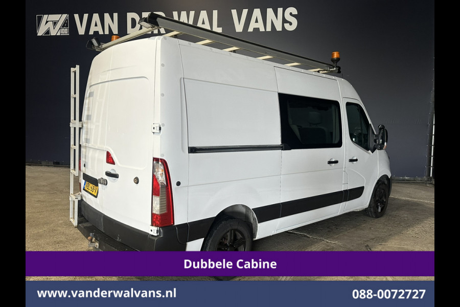 Opel Movano 2.3 Turbo 146pk L2H2 Dubbele cabine Euro6 Airco | Imperiaal | Omvormer | 2500kg Trekhaak | LM velgen Navigatie, Camera, Cruisecontrol, Parkeersensoren, 5-zits