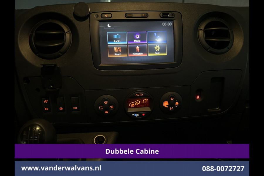 Opel Movano 2.3 Turbo 146pk L2H2 Dubbele cabine Euro6 Airco | Imperiaal | Omvormer | 2500kg Trekhaak | LM velgen Navigatie, Camera, Cruisecontrol, Parkeersensoren, 5-zits