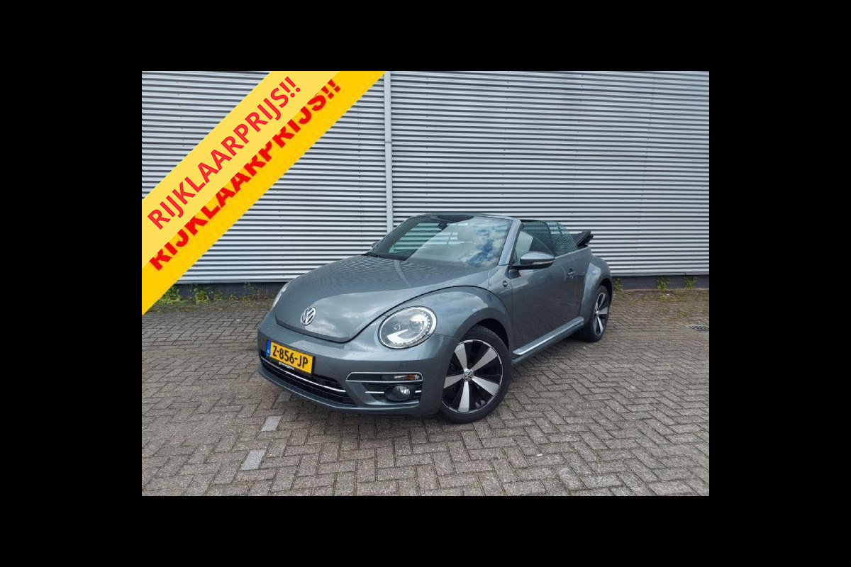 Volkswagen Beetle Cabriolet 1.2 TSI Design Bleumotion Automaat, aico,cruise,stoelverwarming,navigatie,parkeersensoren,