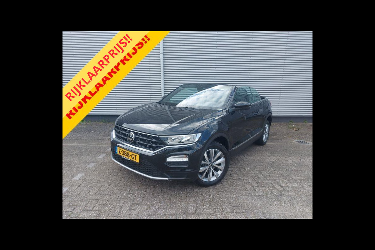 Volkswagen T-Roc Cabrio 1.0 TSI Style Carplay/Audio/Navigatie, parkcontrol, adap.Cruise, windscherm,stoelverwarming,