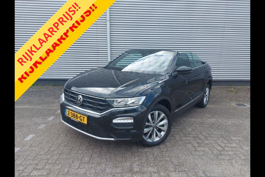 Volkswagen T-Roc Cabrio 1.0 TSI Style Carplay/Audio/Navigatie, parkcontrol, adap.Cruise, windscherm,stoelverwarming,