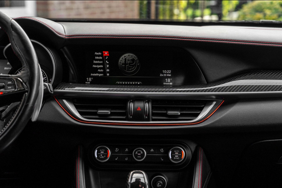 Alfa Romeo Stelvio 2.9 V6 AWD Quadrifoglio 510 PK ACC H&K Carbon Keyless Stoel/Stuurverw. Camera 20''