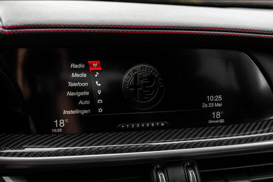 Alfa Romeo Stelvio 2.9 V6 AWD Quadrifoglio 510 PK ACC H&K Carbon Keyless Stoel/Stuurverw. Camera 20''