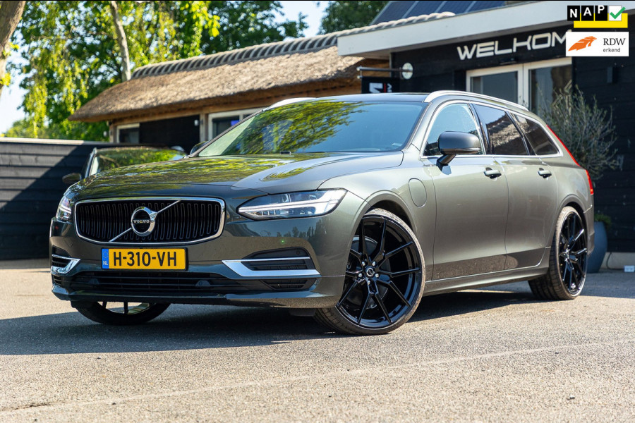 Volvo V90 2.0 T8 AWD Inscription I 91% I Btw I Luxe Leder I Trekhaak I Pine Grey