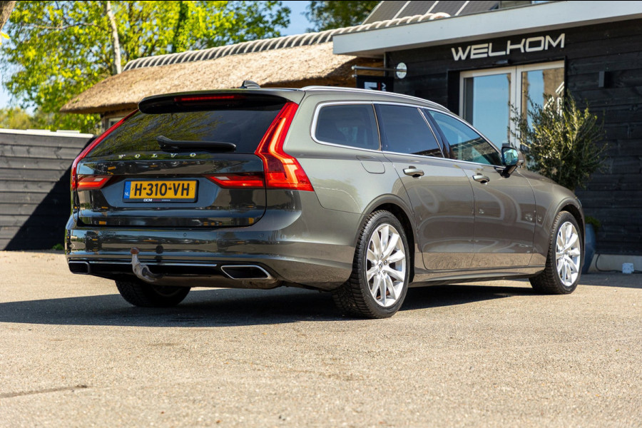 Volvo V90 2.0 T8 AWD Inscription I 91% I Btw I Luxe Leder I Trekhaak I Pine Grey