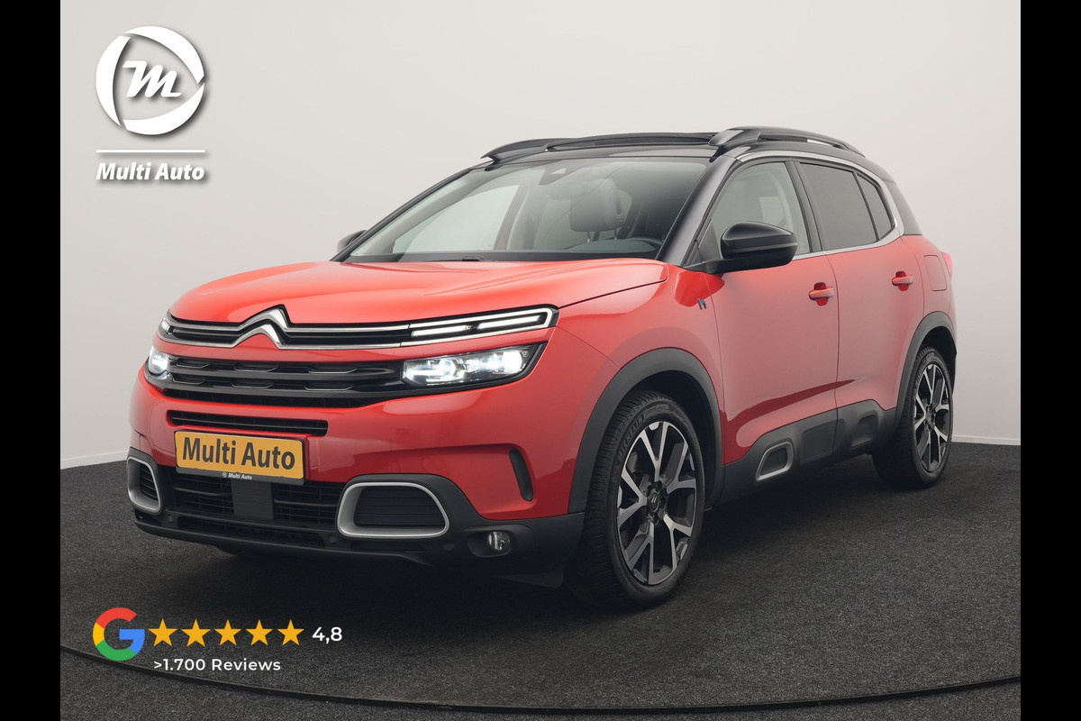 Citroën C5 Aircross 1.6 Shine PHEV 225pk Dealer O.H. | Panodak | Adaptive Cruise | 360 Camera | Lederen Comfortstoelen Massage & Memory | Keyless | Blis | Stoelverwarming | 19"L.M | Navigatie | DAB | Plug In Hybrid |