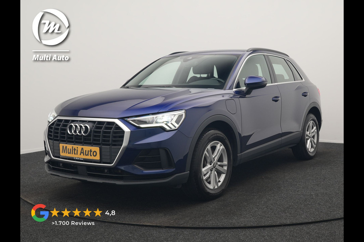 Audi Q3 45 TFSI e S-Line PHEV 245pk Dealer O.H Adaptive Cruise | Camera | Blis | S-line Interieur | Lederen Sportstoelen Verwarmd | Sportstuur | Navigatie | Virtual | DAB | 17"L.M |