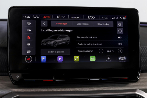 Seat Leon Sportstourer 1.4 TSI eHybrid PHEV Xcellence | S/K-Panodak | Dig. Cockpit | Adapt. Cruise | Stoel-+Stuurverw. | PDC | Camera | NAV + App. Connect | ECC | LM 18" |