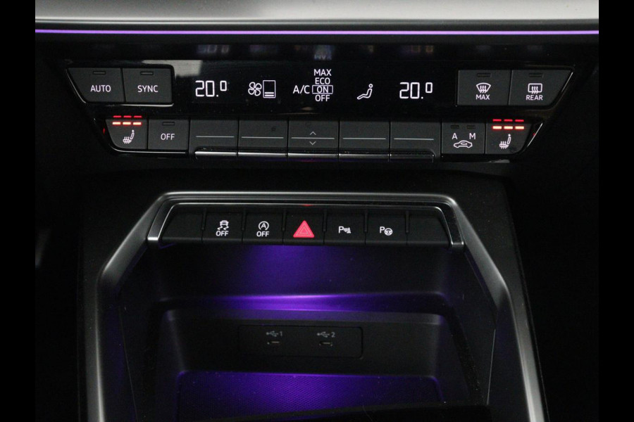 Audi A3 30 TFSI Advanced edition | Stoelverwarming | Matrix LED | Adaptive cruise | Camera | Park Assist | Elektrische stoel | Carplay | Sportstoelen | Navigatie | Virtual Cockpit | Climate control | Audi Sound