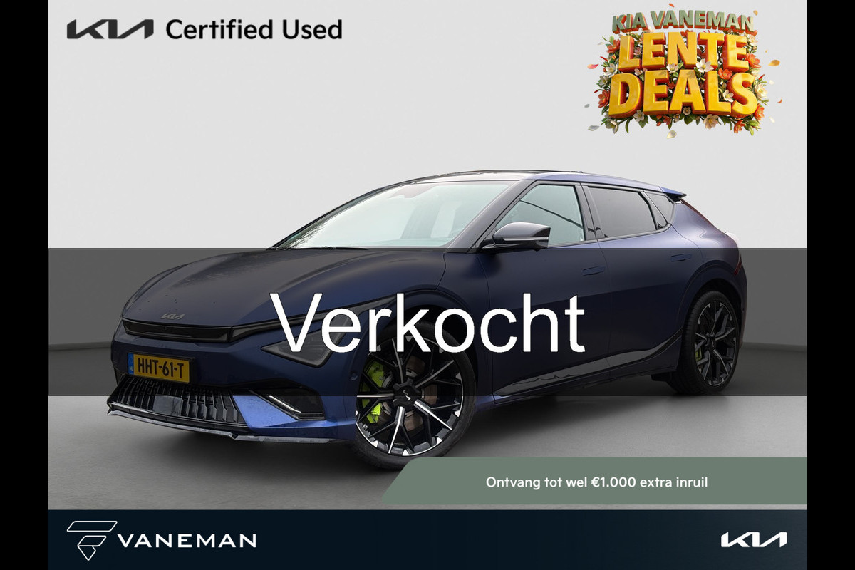 Kia Ev6 GT AWD 84 kWh | 650PK | Meridian Audio | Volledig PPF | SOH 96%