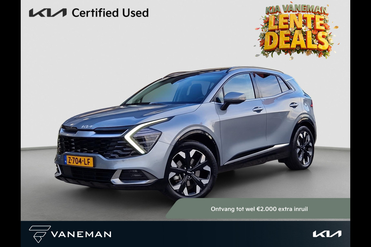 Kia Sportage 1.6 T-GDi Plug-in Hybrid AWD DynamicPlusLine | Mooie LMV | Adapt. Cruise | Elektr. Voorstoelen | Stoel- en Stuurverwarming | Pano Schuif/Kanteldak |