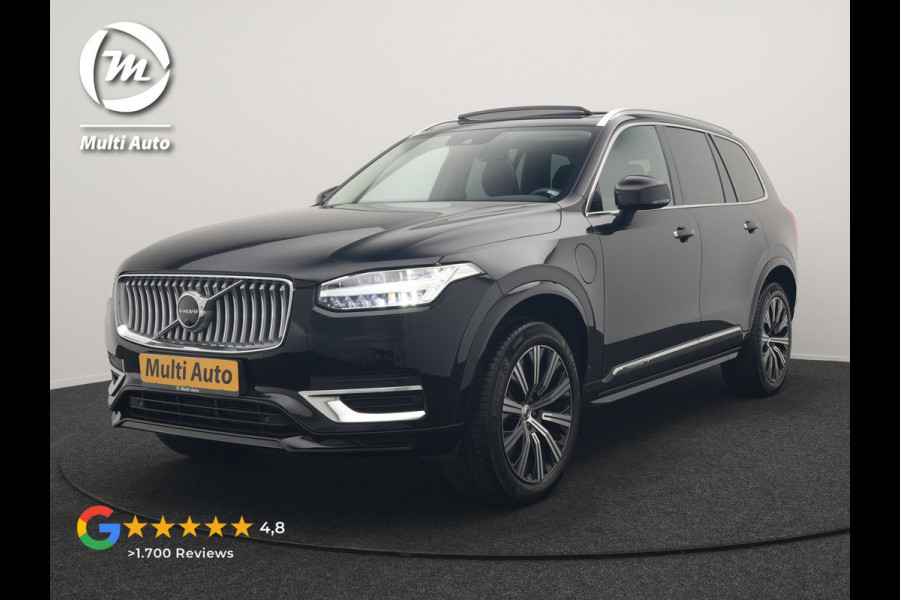 Volvo XC90 T8 AWD Plus Bright 7 Persoons LONG RANGE PHEV 455pk Dealer O.H. | Panodak | Adaptive Cruise | 360 Camera | Harman / Kardon | Lederen Sportstoelen Memory & Verwarmd | Keyless | Blis | Stuur Verwarmd | Apple Carplay | Navigatie | DAB | Plug In Hybrid |