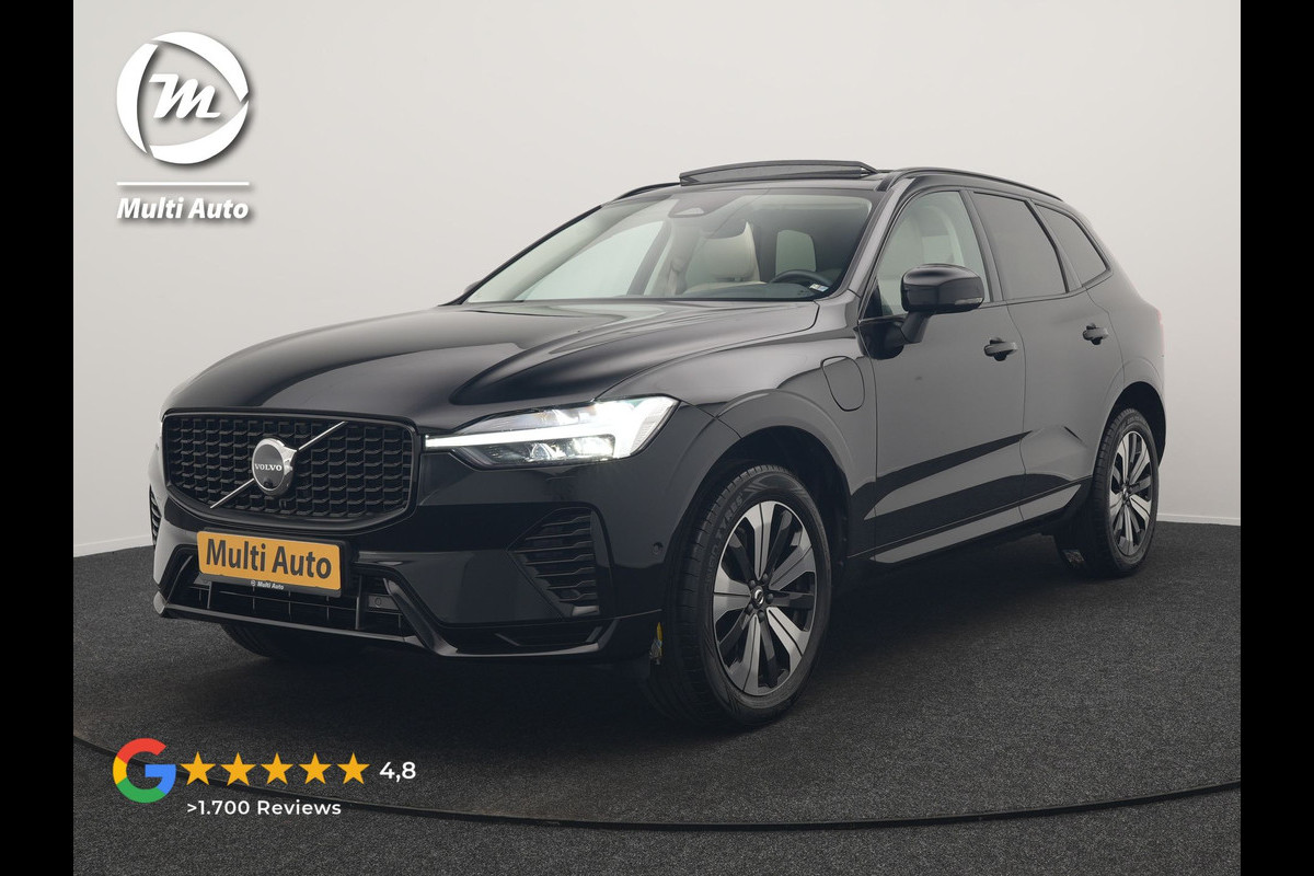 Volvo XC60 T6 AWD R-Design LONG RANGE PHEV 350pk Dealer O.H. | Trekhaak Af Fabriek | Panodak | Adaptive Cruise | 360 Camera | Harman / Kardon | Lederen Sportstoelen Memory & Verwarmd | Blis | Keyless | Google Assistent | Apple Carplay | DAB | Plug In Hybrid |