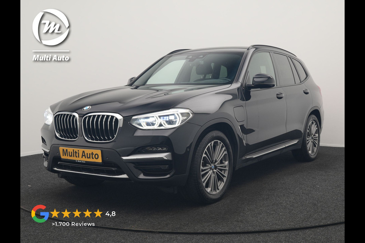 BMW X3 xDrive30e Luxury Line PHEV 293pk Dealer O.H. | Head Up | 360 Camera | Lederen Sportstoelen Ventilatie & Memory | Sfeerverlichting | Keyless | Blis | Stoelen &Stuur Verwarmd | Hifi Audio | Apple Carplay | Navigatie | DAB | Plug In Hybrid |
