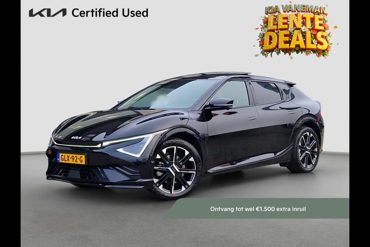 Kia Ev6 GT-Line 84 kWh | Direct Leverbaar! | Nieuw Model | Climate Control | Meridian Sound | Adaptive Cruise Control |