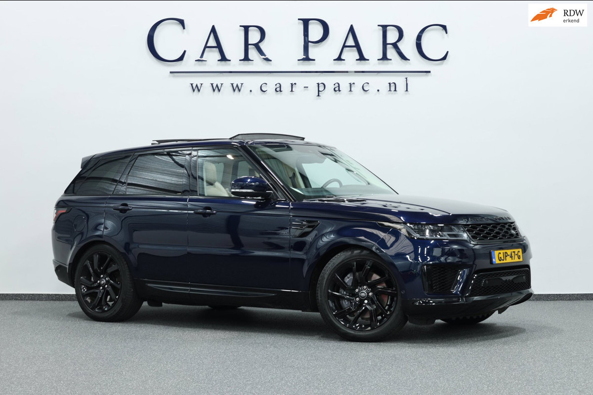 Land Rover Range Rover Sport P400e HSE 401+PK LED/VIRTUAL/SFEER/PANO/LEER+S.VERWARMING+MEMORY/21" LMV/ACC/ECC/12 MND GARANTIE!