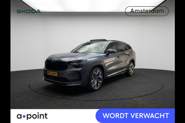 Škoda Kodiaq 1.5 TSI PHEV Sportline Business 204 pk Automaat | Verlengde garantie | Navigatie | Panoramadak | Trekhaak (wegklapbaar) | Parkeersensoren | Achteruitrijcamera | Stoelverwarming v/a |